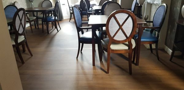 Forbo wood effect flooring was used throughout the corridors and carpet to the bedrooms and lounge area.